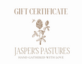 Jasper's Pastures Gift Certificate